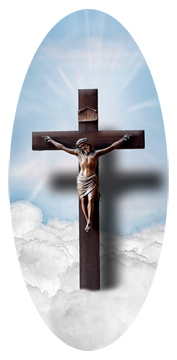 Crucifix Clouds Blue